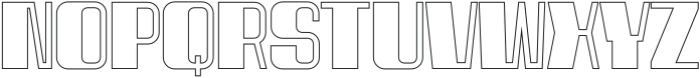 Spacho Bold Outline otf (700) Font UPPERCASE
