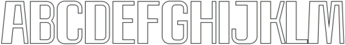 Spacho Outline otf (400) Font UPPERCASE