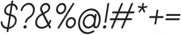 Spacia Italic otf (400) Font OTHER CHARS