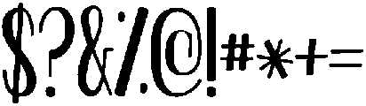 Sparkle Regular otf (400) Font OTHER CHARS