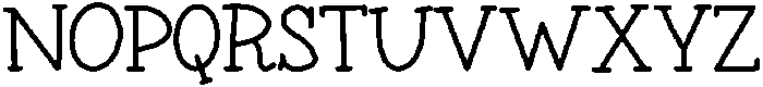 Sparkleberry Serif Regular otf (400) Font UPPERCASE