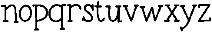 Sparkleberry Serif Regular otf (400) Font LOWERCASE