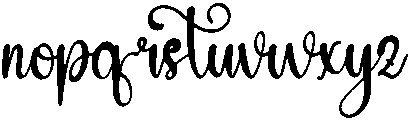 Sparkling Regular otf (400) Font LOWERCASE