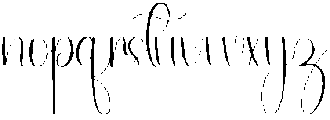 Sparkling Regular otf (400) Font LOWERCASE