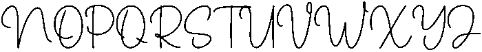 Sparkling Regular otf (400) Font UPPERCASE