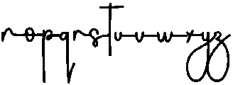 Sparkling Regular otf (400) Font LOWERCASE
