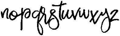 Sparkling otf (400) Font LOWERCASE