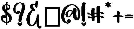 Sparkling otf (400) Font OTHER CHARS