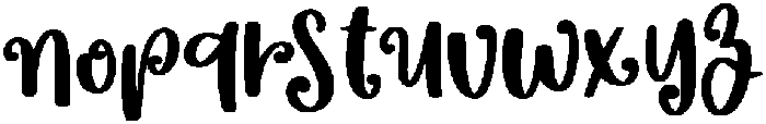 Sparkling otf (400) Font LOWERCASE