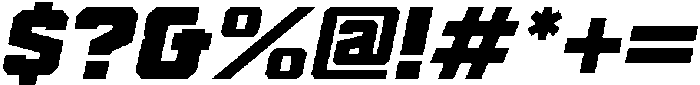 Spartan 2 Bold Italic otf (700) Font OTHER CHARS