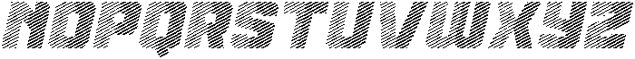 Spartan Line Italic otf (400) Font LOWERCASE
