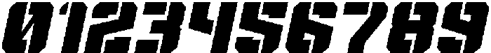 Spartan Stencil Bold Italic otf (700) Font OTHER CHARS