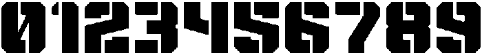 Spartan Stencil Bold otf (700) Font OTHER CHARS