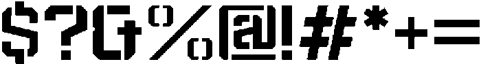 Spartan Stencil Extra Light otf (200) Font OTHER CHARS