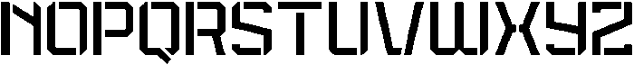 Spartan Stencil Thin otf (100) Font UPPERCASE