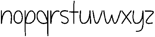 Speaking Regular otf (400) Font LOWERCASE