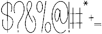 Special Calligraphy Regular otf (400) Font OTHER CHARS