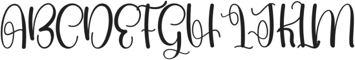 Special Glamour Regular otf (400) Font UPPERCASE