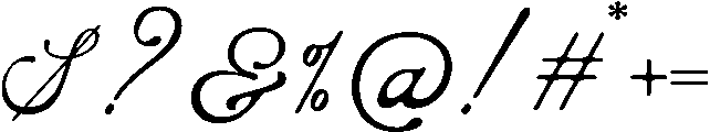 Special Handmade Script otf (400) Font OTHER CHARS