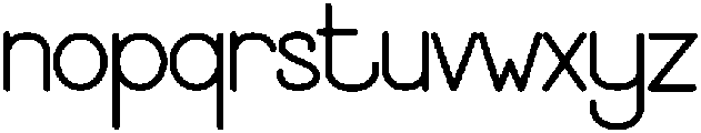 Special Monthly Regular otf (400) Font LOWERCASE