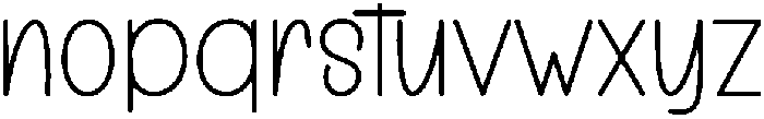 Special Rainbow Regular otf (400) Font LOWERCASE
