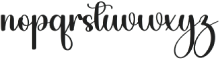Special Signature Regular otf (400) Font LOWERCASE