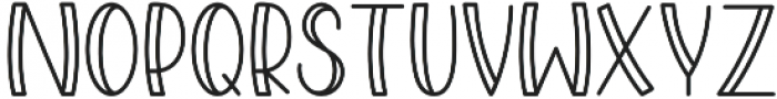 SpeckledNest Outline Thin otf (100) Font LOWERCASE