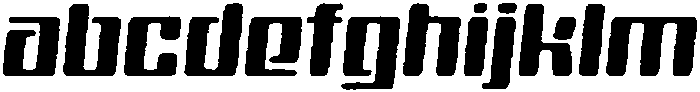 Specon Circular Eroded Italic otf (400) Font UPPERCASE