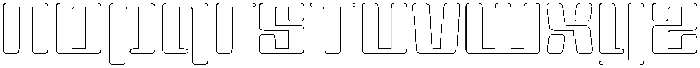 Specon Circular Outline otf (400) Font LOWERCASE