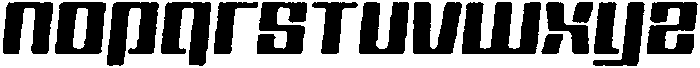 Specon Eroded Italic otf (400) Font LOWERCASE