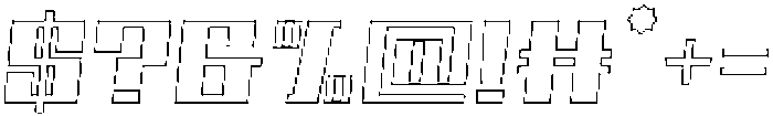 Specon Outline Italic otf (400) Font OTHER CHARS