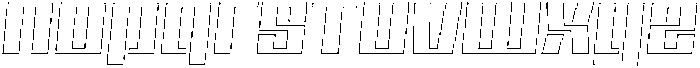 Specon Outline Italic otf (400) Font LOWERCASE