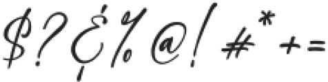 Spectacular Signature Regular otf (400) Font OTHER CHARS