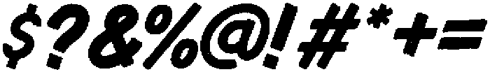 Speed Brush Rough Italic otf (400) Font OTHER CHARS