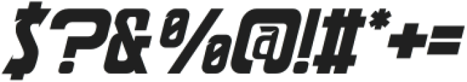 Speed Endurance Semi Bold Italic otf (600) Font OTHER CHARS