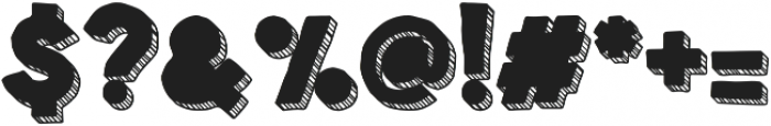 Spellbound 3D Blind Stripes Positive otf (400) Font OTHER CHARS
