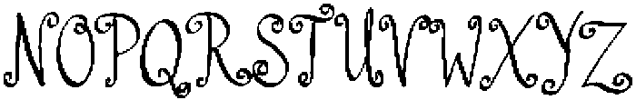 SpellofSwansCurly Regular otf (400) Font UPPERCASE