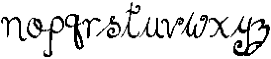 SpellofSwansCurly Regular otf (400) Font LOWERCASE