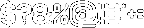 Spend Time-Hollow otf (400) Font OTHER CHARS
