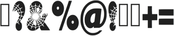 Spider Cave Regular otf (400) Font OTHER CHARS