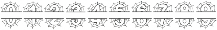 Spider Monogram Font Regular otf (400) Font OTHER CHARS