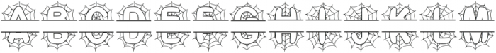 Spider Monogram Font Regular otf (400) Font UPPERCASE