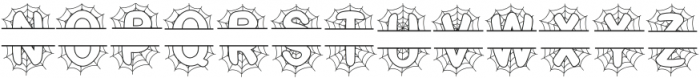 Spider Monogram Font Regular otf (400) Font LOWERCASE