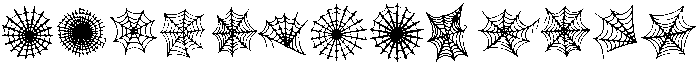 Spider Web Regular otf (400) Font UPPERCASE