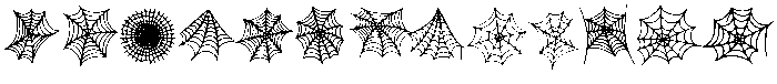 Spider Web Regular otf (400) Font UPPERCASE