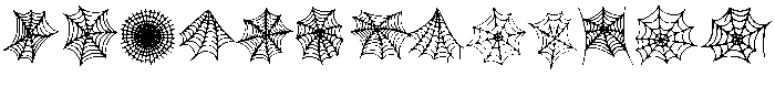Spider Web Regular otf (400) Font LOWERCASE