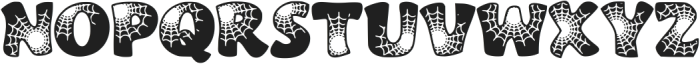 Spider Webs Regular ttf (400) Font UPPERCASE