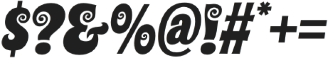 Spirodelic-Italic otf (400) Font OTHER CHARS