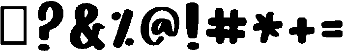 Splash otf (400) Font OTHER CHARS