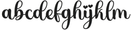 Spoiled Girl Regular otf (400) Font LOWERCASE